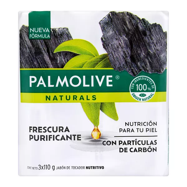 3 Jabones Palmolive Naurals Carbon