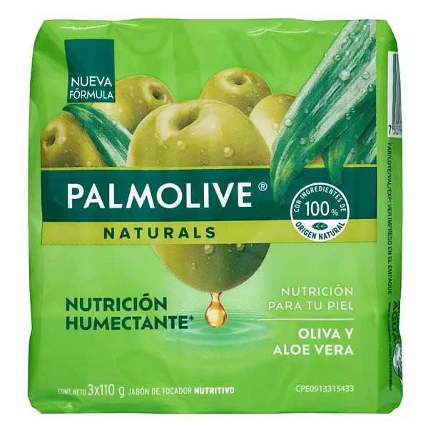 3 Jabones Palmolive Oliva Y Aloe Vera