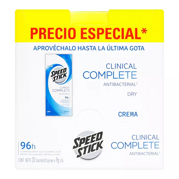 Desodorante Crema Spedd Stick Clinical Complete 9 Gr