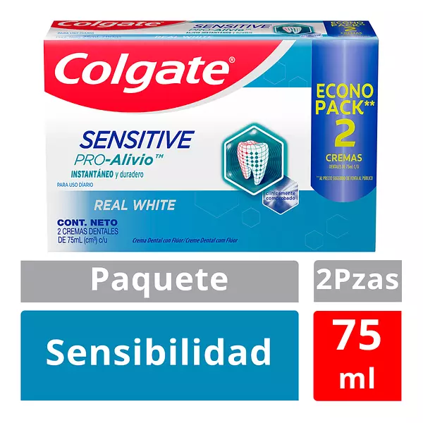 2 Crema Dental Colgate Pro- Alivio White 75 Gr