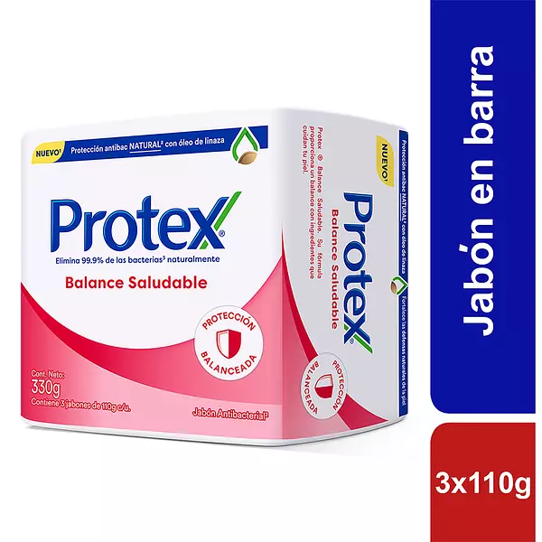 3 Jabones Protex Balance Saludable 110 Gr