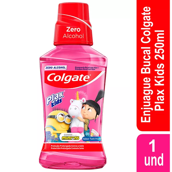 Enjuague Colgate Plax Kids Agnes Minions