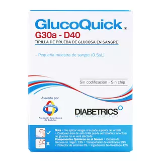 Tiras Reactivas Glucoquick
