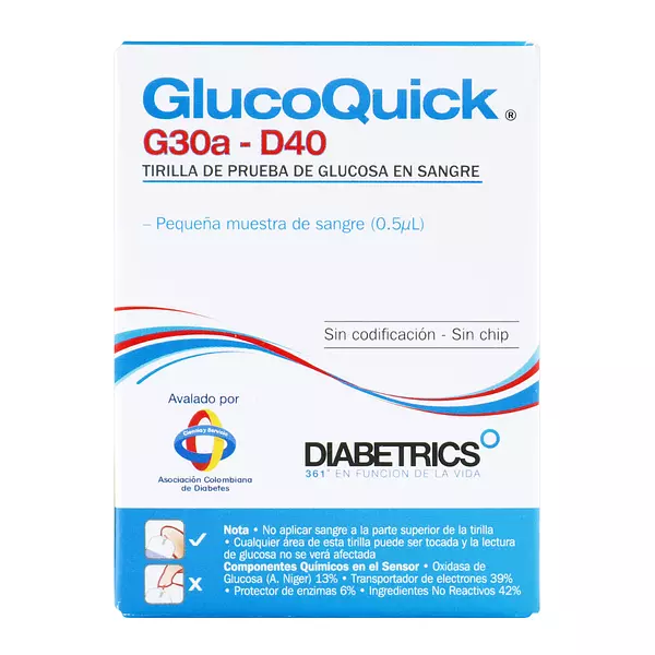 Tiras Reactivas Glucoquick