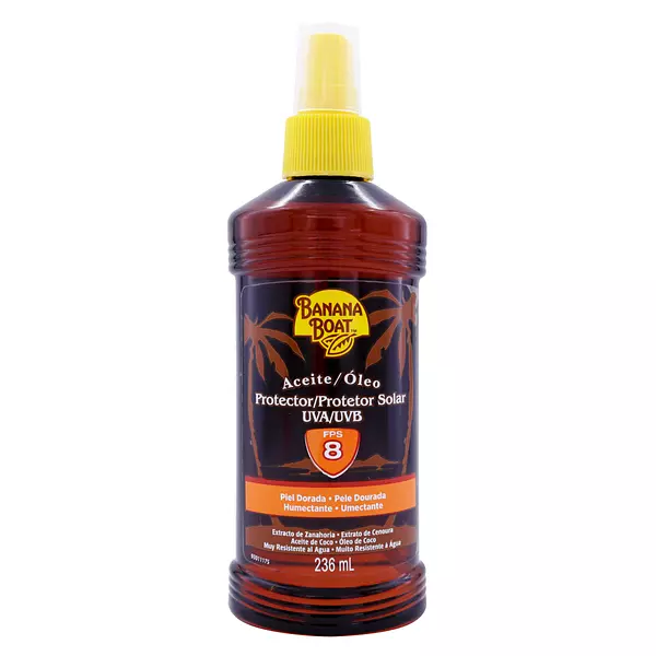 Bronceador Banana Aceite Protector Spf8