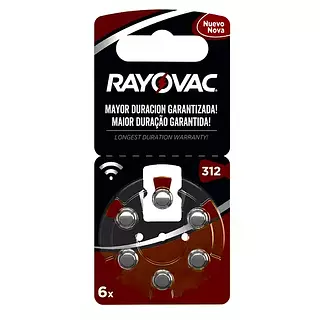 Pila Audicion Rayovac Tamano 312