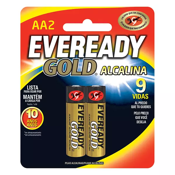 Pila Eveready Gold Alcalina Aa