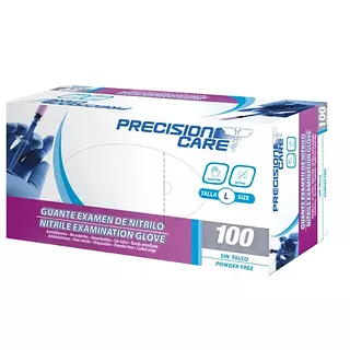 Guante Nitrilo Precision Azul Talla L