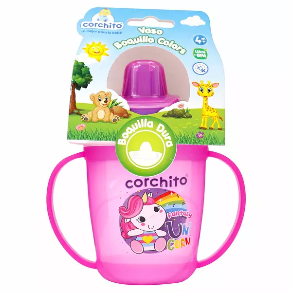 Vaso Boquilla Dura Colors Corchito