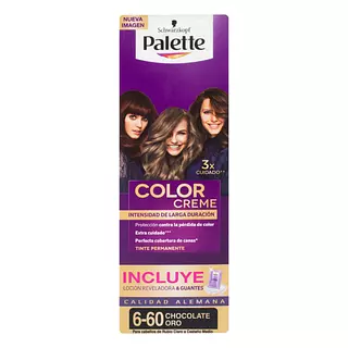 Tinte Palette Color Crema Tubo 6-60 Chocolate Oro