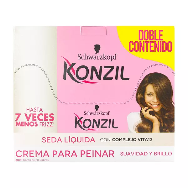 Crema Para Peinar Konzil Seda Liquida 20 Ml