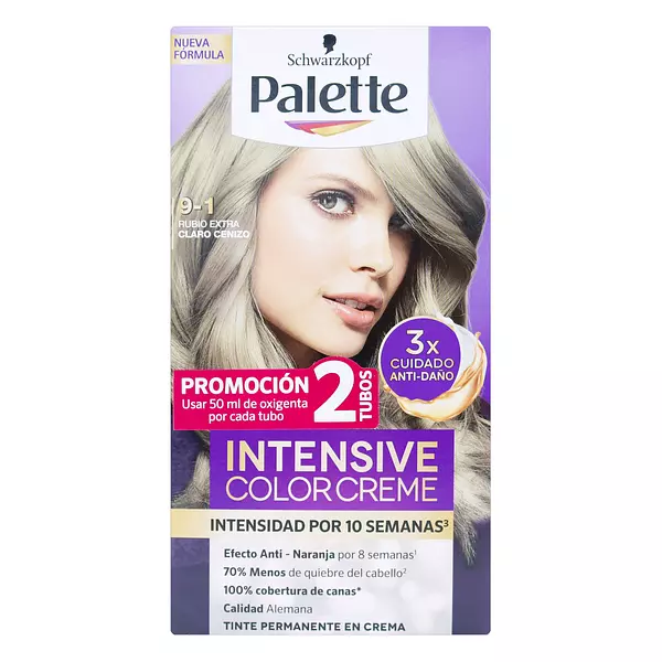 Palette Color Crema Kit9-1 Rubio Extra Claro Cenizo