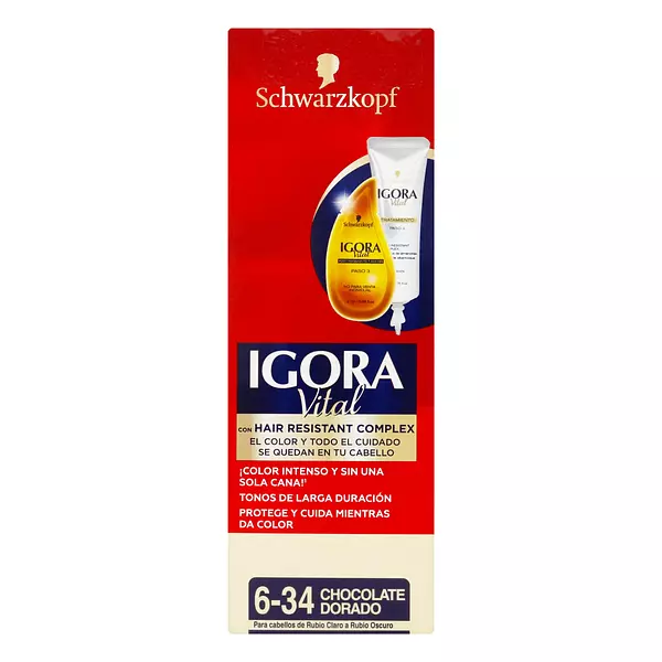 Tinte Igora Vital 6-34 Chocolate Dorado