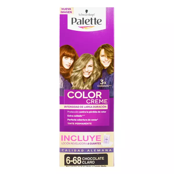 Tinte Palette Color Crema 6-68 Chocolate Claro