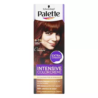 Tinte Palette Color Crema 6-78 Rubio Cobrizo Oscuro