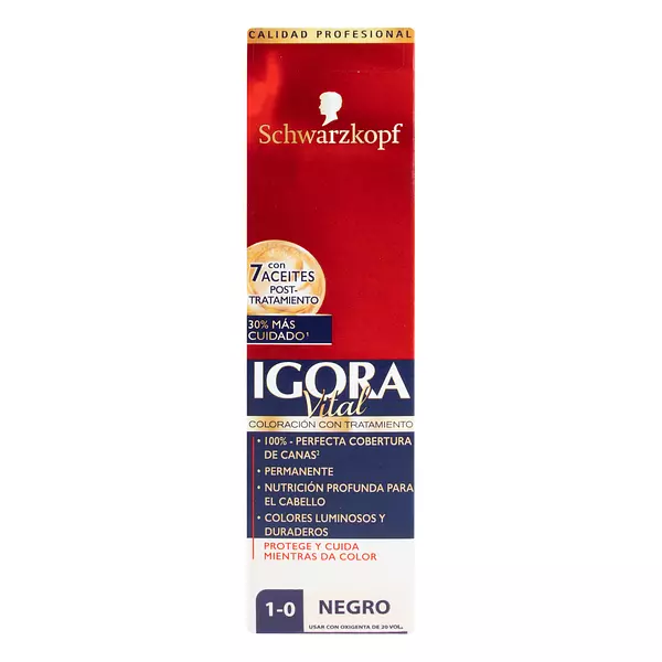 Tinte Igora Vital Tubo 1-0 Negro