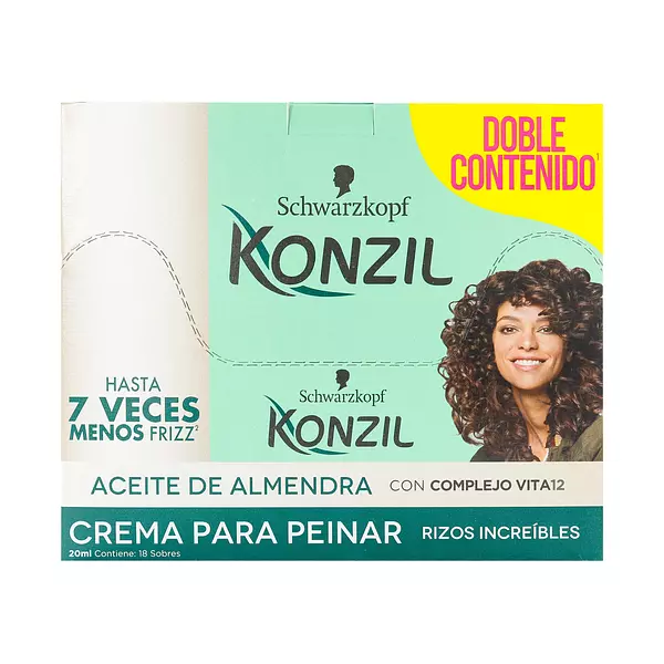 Crema De Peinar Konzil Con Aceite De Almendras 20 Ml