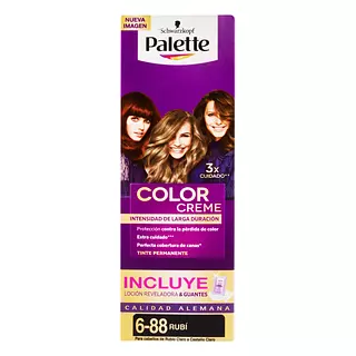 Tinte Palette Color Creme Tubo 6-88 Rubi