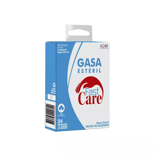 Gasa Fast Care Esteril 3x3 Yardas