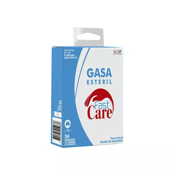 Gasa Fast Care Esteril 4x4 Yardas