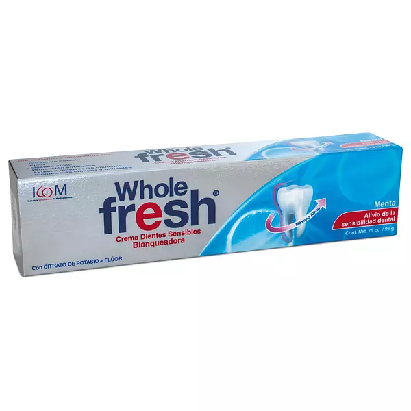 Crema Dientes Sensibles Blanqueadora Whole Fresh 75 C.C