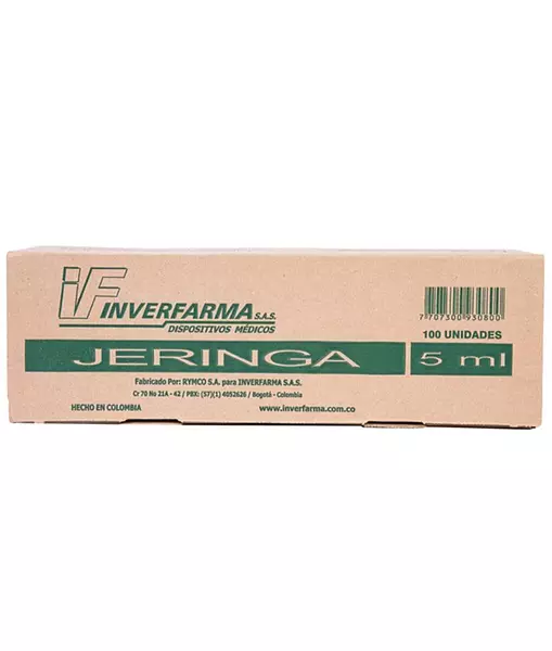 Jeringa .3p 5 Ml 21x1.1/2 Inverfarma