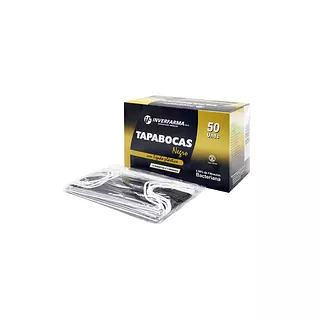 Tapabocas Negro 10 Pack X 5 Unidades Inverfarma