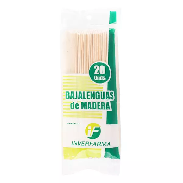 Bajalenguas De Madera Inverfarma