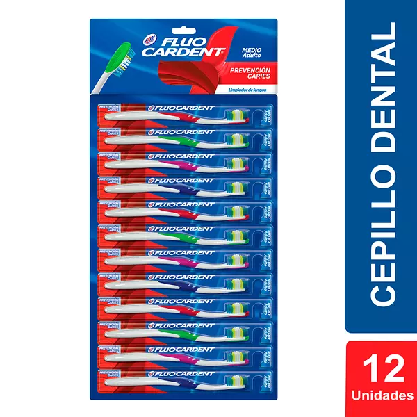 Cepillo Fluocardent Prevencion Caries Adulto