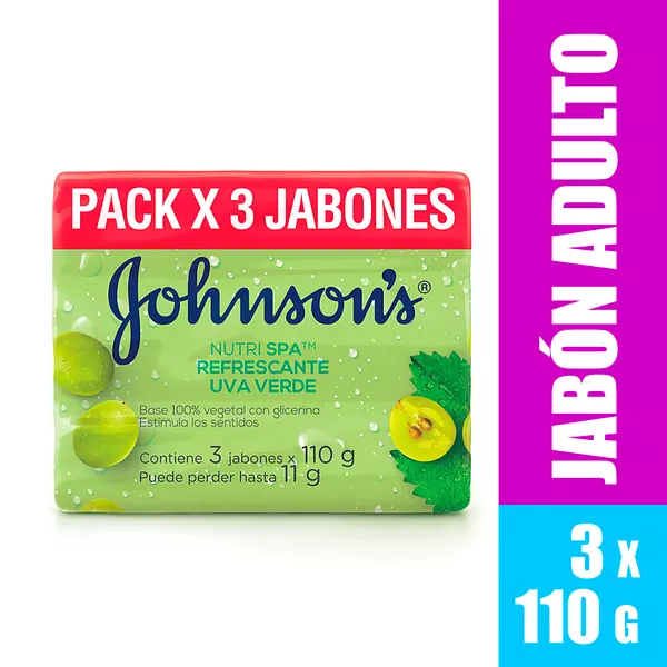 Jabon Johnson Adulto Uva Verde 110 Gr