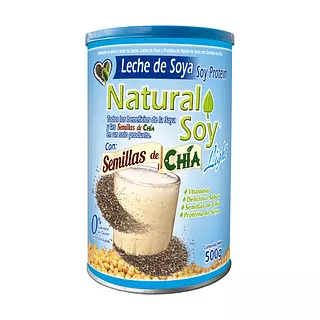 Leche De Soya Natural Soy Semilla De Chia