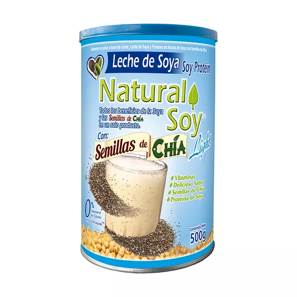 Leche De Soya Natural Soy Semilla De Chia