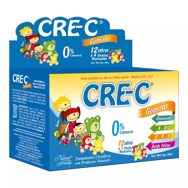 Cre-C Gomas Masticables Tropicales 144 Gr