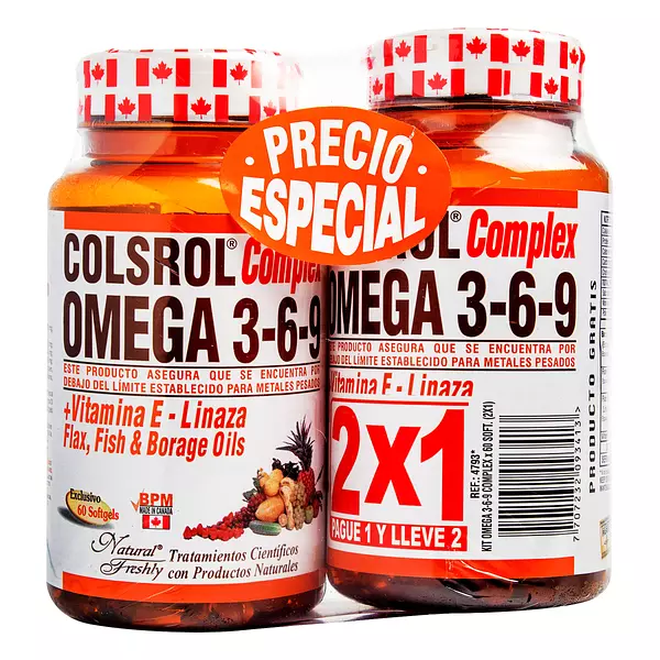 Colsrol Omega Complex 3-6-9 Precio Especial 2x1