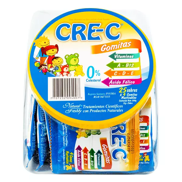 Cre-C Gomas Masticables Tropical + Bombonera