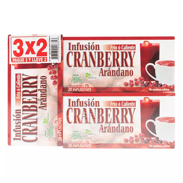 Infusion Te Verde Cranberry 24 Gr 20 Tisanas