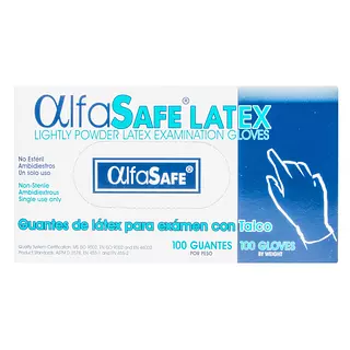 Guante Examen Alfa Latex Talla S