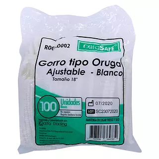 Gorro Tipo Oruga Blanco Alfa