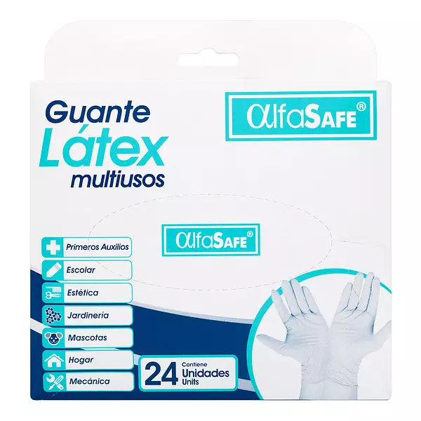 Guante Examen Alfa Latex Talla L