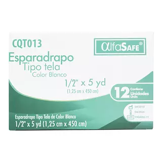 Esparadrapo Tela Alfa Blanco 1/2 X 5