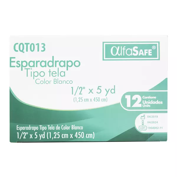 Esparadrapo Tela Alfa Blanco 1/2x5