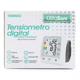 Tensiometro Digital Muñeca Alfasafe Hk-6