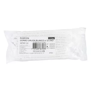 Gorro Tipo Oruga Alfa Blanco