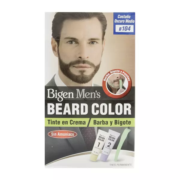 Tinte Bigen Mens Barba Castano Oscuro Medio B104