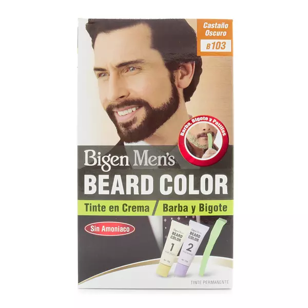 Tinte Bigen Mens Barba Castaño Oscuro B103