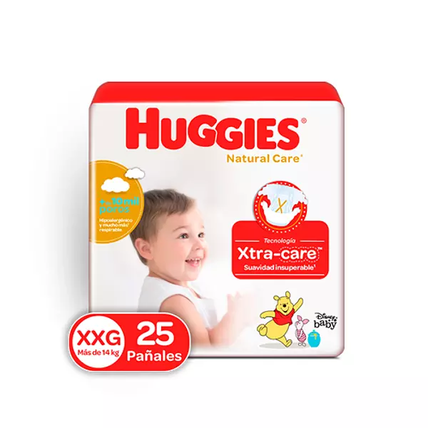 Pañales Huggies Natural Care Etapa 5 Xxg