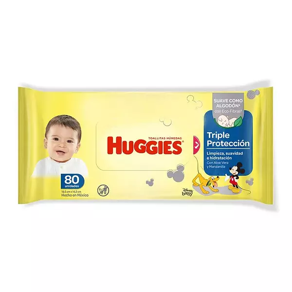 Toalla Huggies Humedas Limpieza Cotidiana