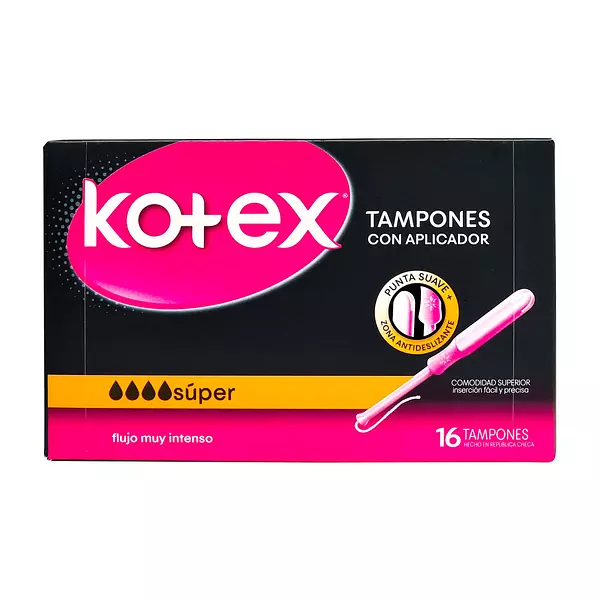 Tampon Kotex Super Con Aplicador