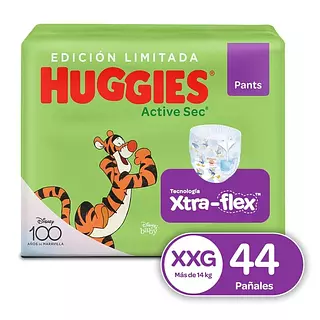 Pañales Huggies Pants Active Sec Xxg