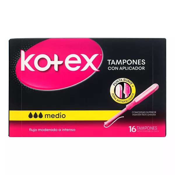 Tampon Kotex Medio Con Aplicador